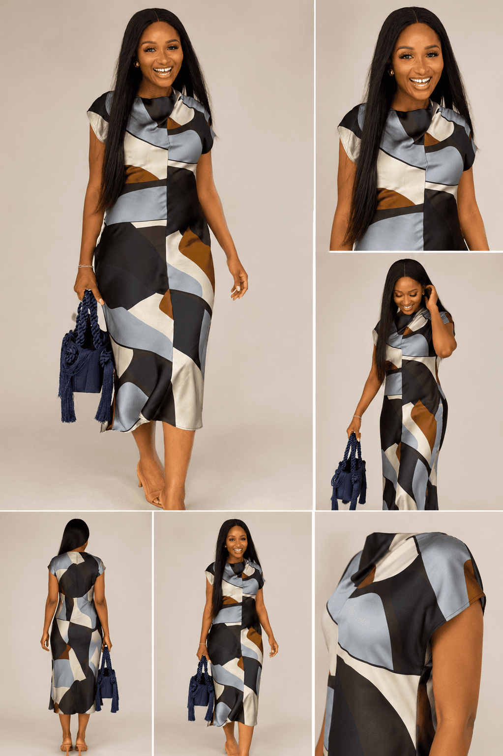 Zara Abstract Graphic Dress, photo 2